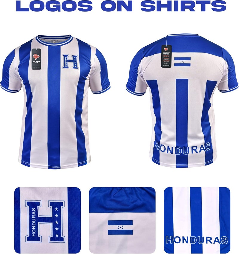 Fury Honduras Kids Soccer Jersey & Short for Boys Girls Youth for Kids Soccer Unifrom - Image 5